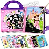 DICAO Girls Birthday Presents 5 6-10 Year Old Girl Gifts, Gift for 5 6 7-10 Year Old Girl, Toys for 5-10 Year Old Girls, Scratch Arts and Crafts for Kids