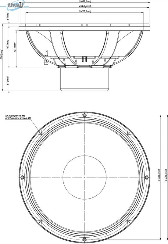 Amazon.com: Eighteen Sound 18NLW9601-4 18-inch 4Ohm Woofer