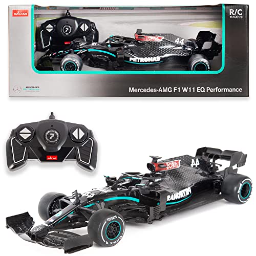KandyToys Control Remoto Mercedes Benz AMG W11 EQ Performance F1 Coche | Modelo R/C 1:18sc | Modelo Mercedes Benz con Licencia Oficial | Coche RC