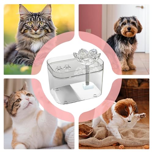 Fuente de agua automática para gatos recargable USB miniatura 4