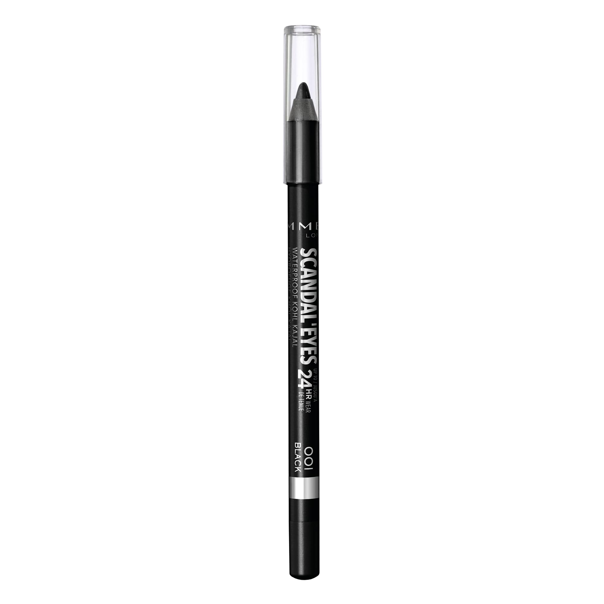 Rimmel London ScandalEyes Kohl Kajal Matita Occhi, Waterproof, Nero (001 Black)