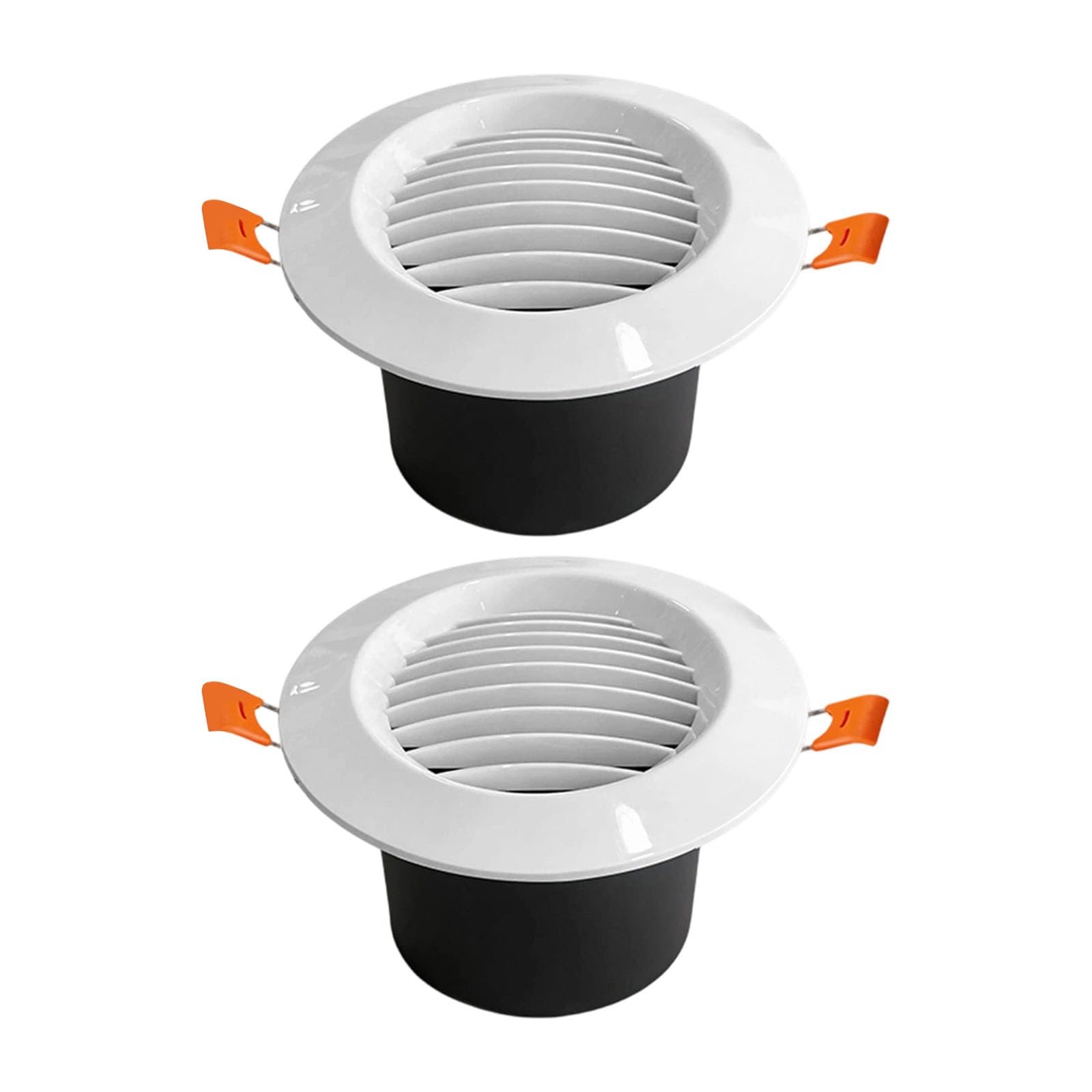 Osniyaw Straight Louvers Modern Round Ventilation Grille With 7.3 Cm Opening, Suitable For Ceilings And Wall Applications In Residential And Commercial Premises