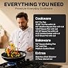 GRANITESTONE 20 Pc Complete Pots and Pans Set Non Stick Cookware Set with Saute Pan, Bakeware, Steamer, Cooking Utensils, Made Without PFOA PFOS, Oven and Dishwasher Safe #1