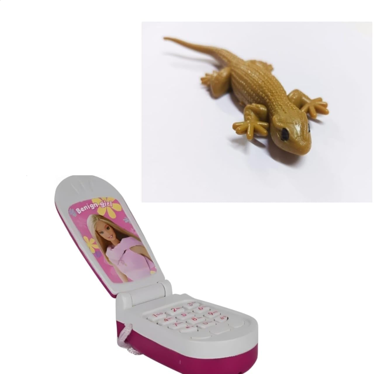 WAAOME Combo (1 Pcs Brown Lizard Original Look + 1 Mobile Toys