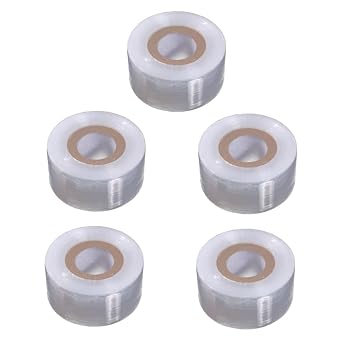 5rolls Self-Adhesive Pe Grafting Tape Plant Wrapping Film for Budding and Grafting Flexible Stretchable Plant Accessory for Garden and Nursery Use