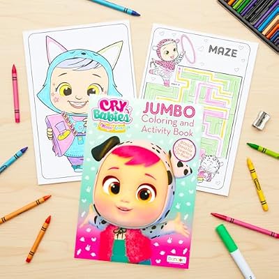 Bendon Cry Babies Coloring and Activity Books - Imagine Ink Coloring Book, Play Pack, Stickers, More