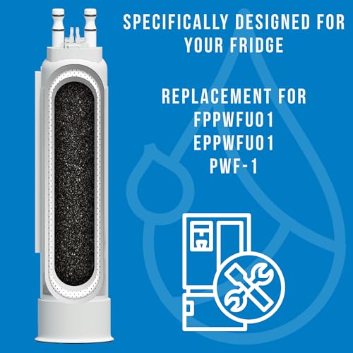 FPPWFU01 Water Filter Replacement for Frigidaire FPPWFU01 Water Filter, Compatible with PurePour PWF-1,EPPWFU01 PureAdvantage PWF-1 (3-Pack)