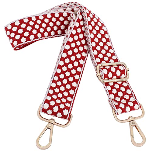ROYGBCP Red Crossbody Straps for Purses Replacement Crossbody Wide Guitar Purse Strap for Handbags