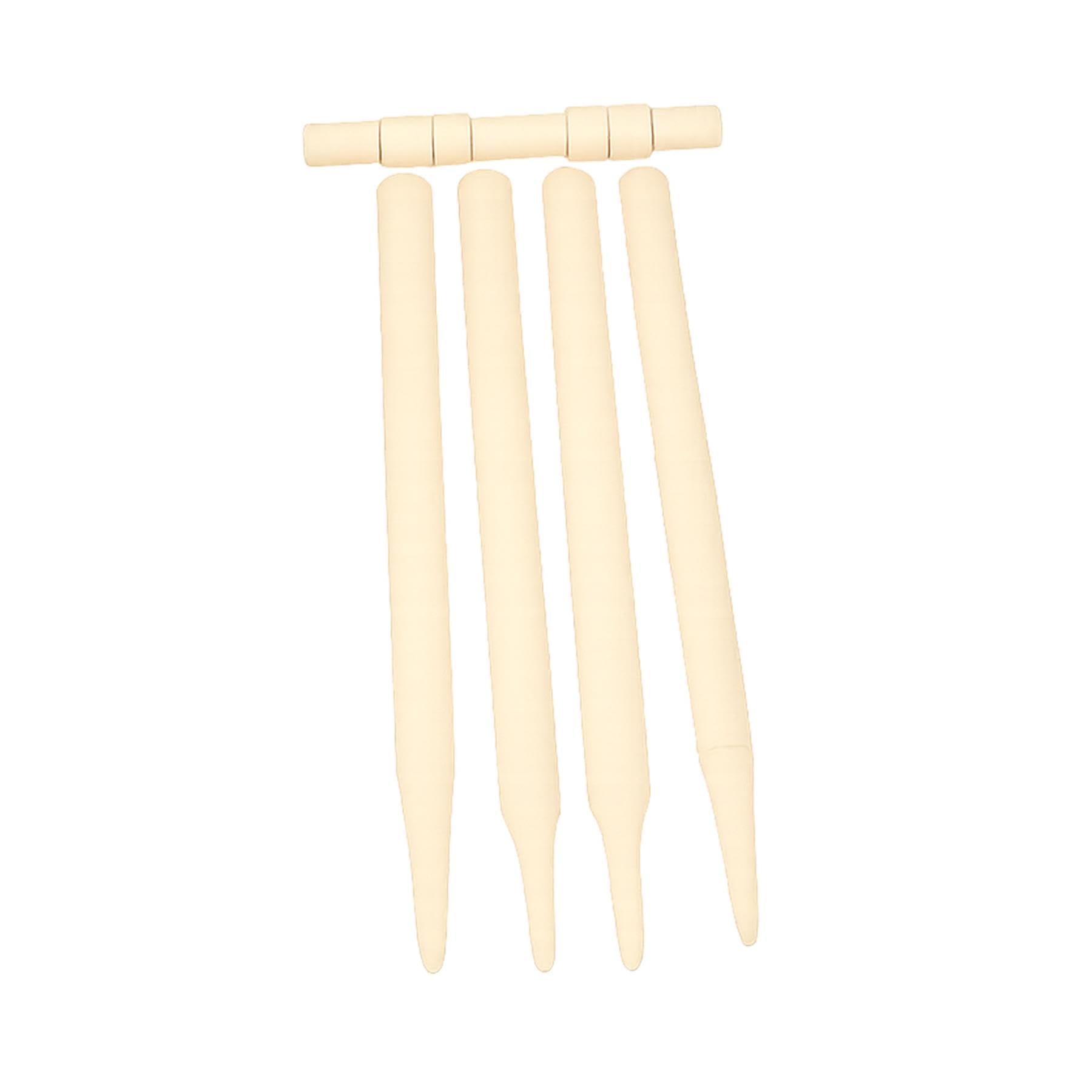 Juego completo de 6 piezas de madera para niños, mango antideslizante suave, para deportes al aire libre, con bolsa de transporte de malla