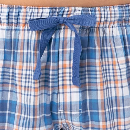 IZOD mens Printed Poplin Relaxed Fit Drawstring Sleep Shorts3