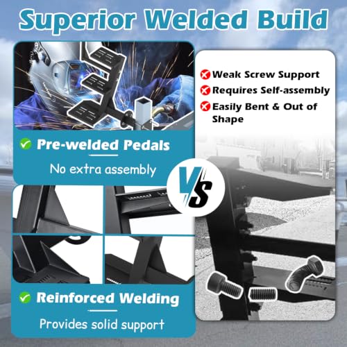 Image of Adjustable 3-Step Boat Trailer Steps | Side Mount | Anti-Slip