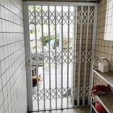 Minglez Rejas para Ventanas Exteriores Rejas de Seguridad para Ventanas, Puerta de Seguridad Corredera Horizontal, Barandillas de Protección, 61x117 61x122 61x127 61x132 61x152 cm(30x40inch/76x102cm)