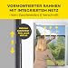 EASYmaxx Insect Protect | Teleskop-Insektenschutzgitter | Fliegengitter Fenster | mit vormontierten Rahmen | ausziehbarer Insektenschutz | integriertes Netz | anthrazit | 4er-Set