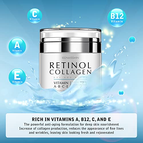 Enaskin Retinol Cream For Face Night And Day, Skin Cream With Retinol Collagen Face Cream, Vitamin C Moisturizer, Retinol Moisturizer For Face Sensitive Skin #TOP1