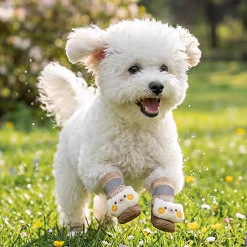 Chaussures pour chien de petite taille M imperméables et bottines de protection marron - 10