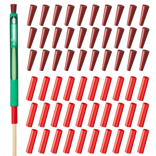 Mangas de silicona antiadherentes para crear bolígrafos de resina epoxi sin manchas, 60 juegos