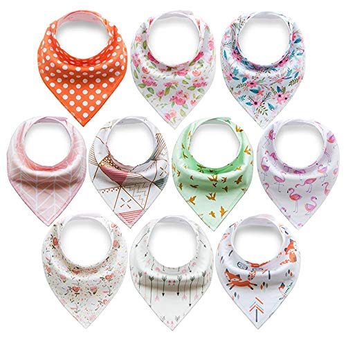 10 Bavaglini Neonato, Bavaglini Bambino Bandana