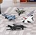 US Air Force Toy Jet Die Cast Squadron Military Fighter Planes Pull Back Airplane Models 4 Pack with Top Secret Confidential Notebook