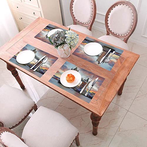 Sets de table durables lavables en PVC pour protéger la table de salle