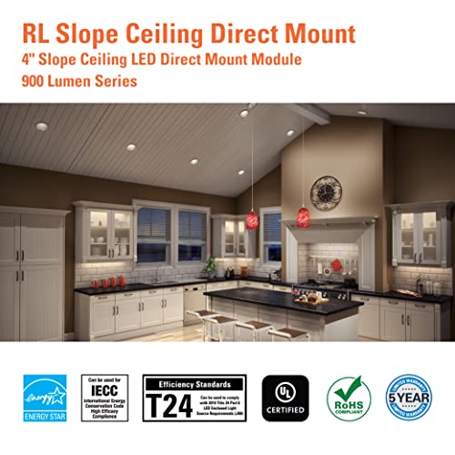 HALO RLS 4 inch Slope Canless LED Recessed Lighting 5CCT 900lm - image 8