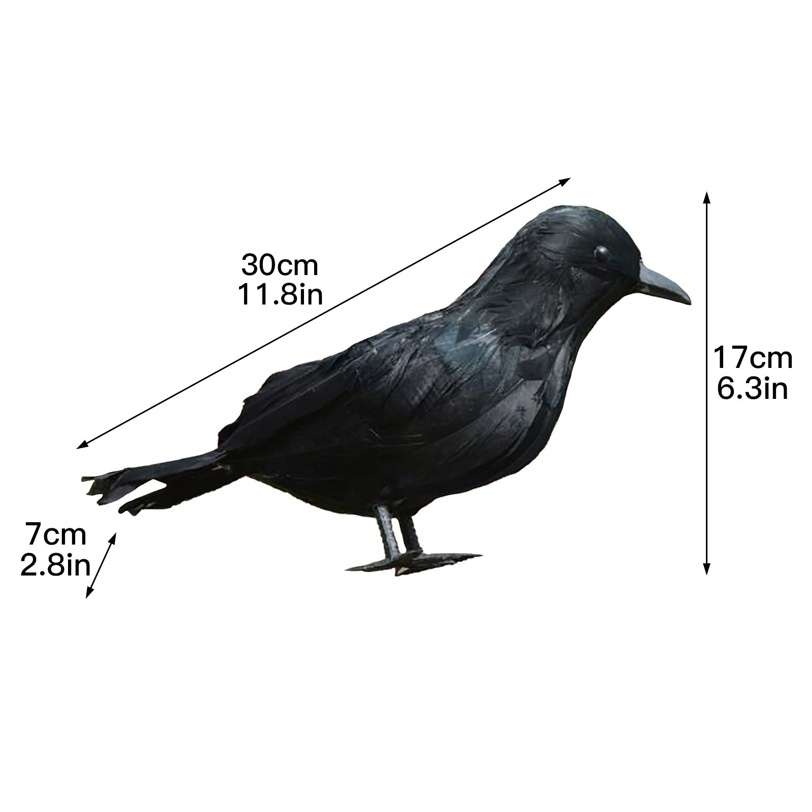Ragnatele Halloween 6 Corvi Artificiali Neri Per Decorazione Halloween - Uccelli Realistici In Schiuma E Piume Decorazioni Halloween Esterno