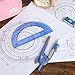 Mr. Pen- Compass and Protractor Set, Math Compass for Geometry and Drawing