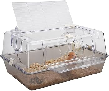 Amazon | ハムスターハリネズミケージ透明アクリルパノラマ繁殖