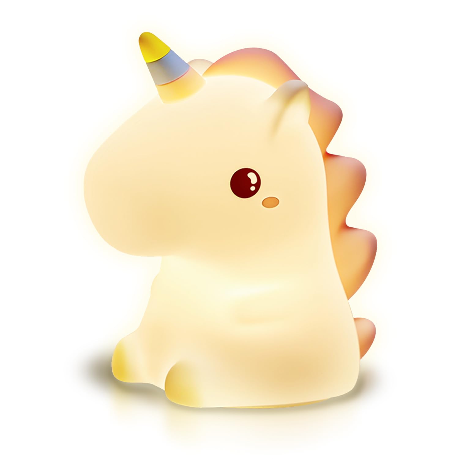 Cuties - Rainbow Unicorn - Colour Changing LED Night Light with 30/60 Minute Timer - 7 Colours - Tap to Use - Rechargeable 12-Hour Battery or USB Powered - for Babies, Toddlers & Children