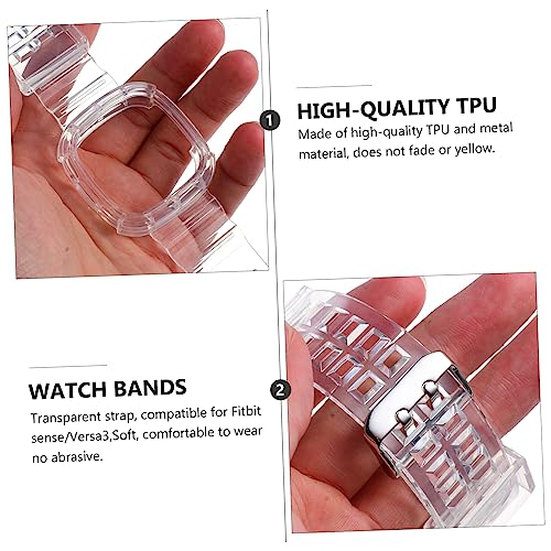 SWOOMEY pulseira de relógio transparente material tpu capa portátil Pulseira para relógio Proteção p