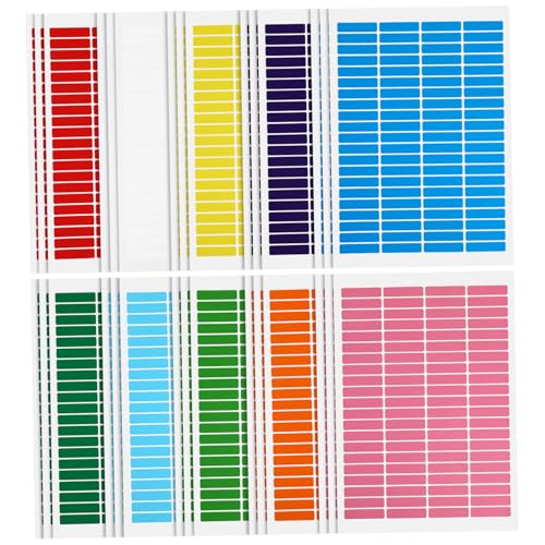 Étiquettes autocollantes fluo amovibles de marquage et repérage visuel pour boîtes et flacons