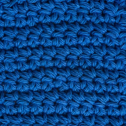 Image of Lily Sugar'n Cream 100% Cotton Yarn 6-Pack Bundle with Bella's Crafts Stitch Markers (Blue Mix)