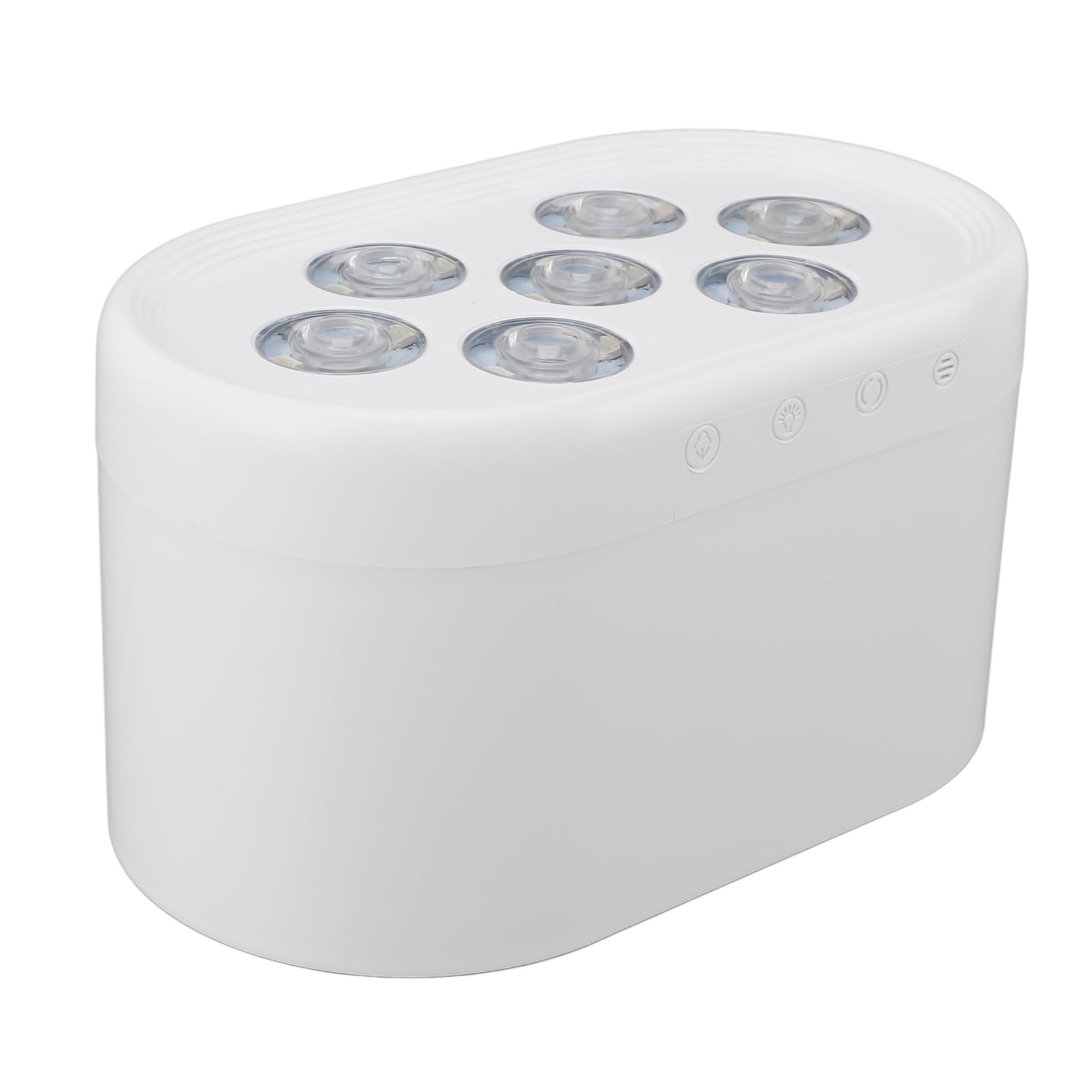 Difusor de aceite esencial humidificador luces dinámicas diseño multifuncional para el hogar (blanco)