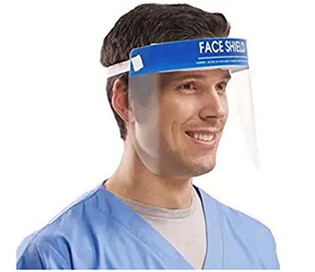 Rjdzxia All-Purpose Face Shield with Protective Clear Film Protect Eyes and Face Elastic Band and Comfort Sponge Anti-Saliva (5)