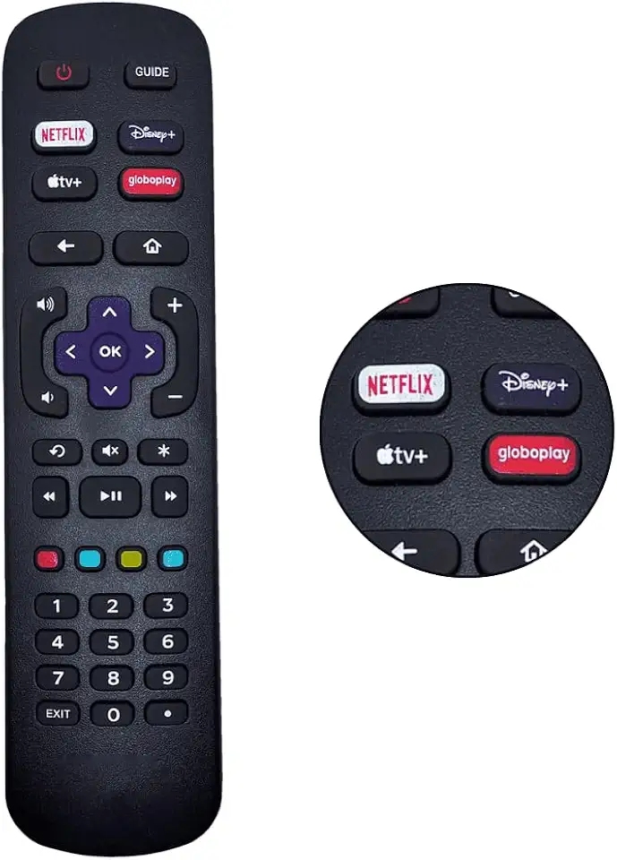 Controle Remoto Para TV Philco Roku Smart RC-NWIR3226001280
