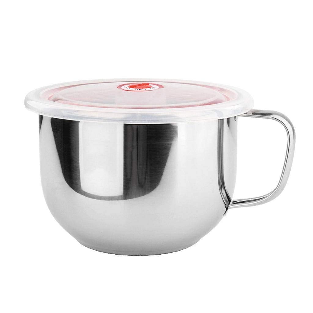 Grand bol en acier inoxydable hermétique compatible induction 1200ML