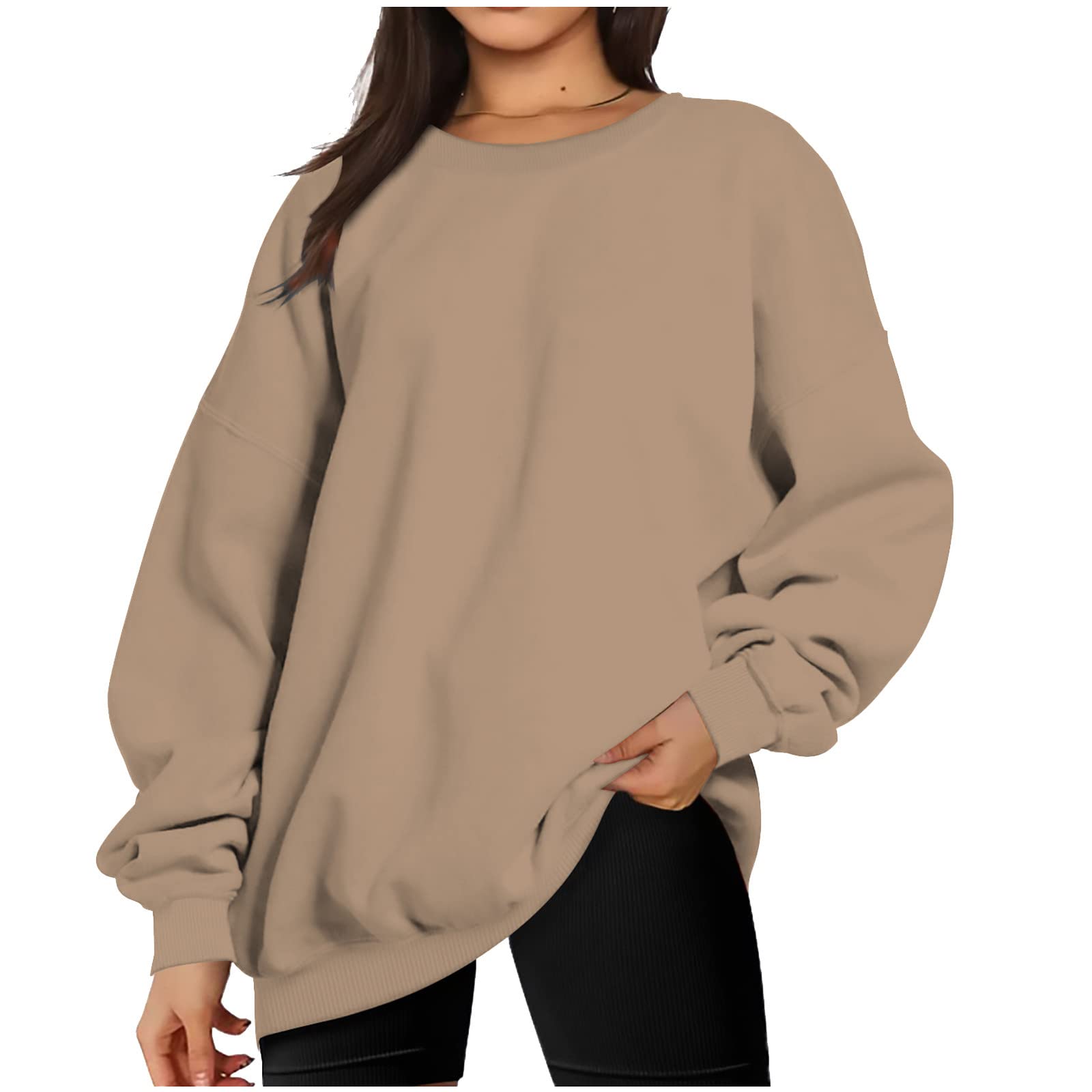 Ceboyel Womens Oversized Sweatshirts Fall 2023 Pullover Sweater Comfy Crewneck Hoodies Trendy Vintage Y2K Clothes Outfits