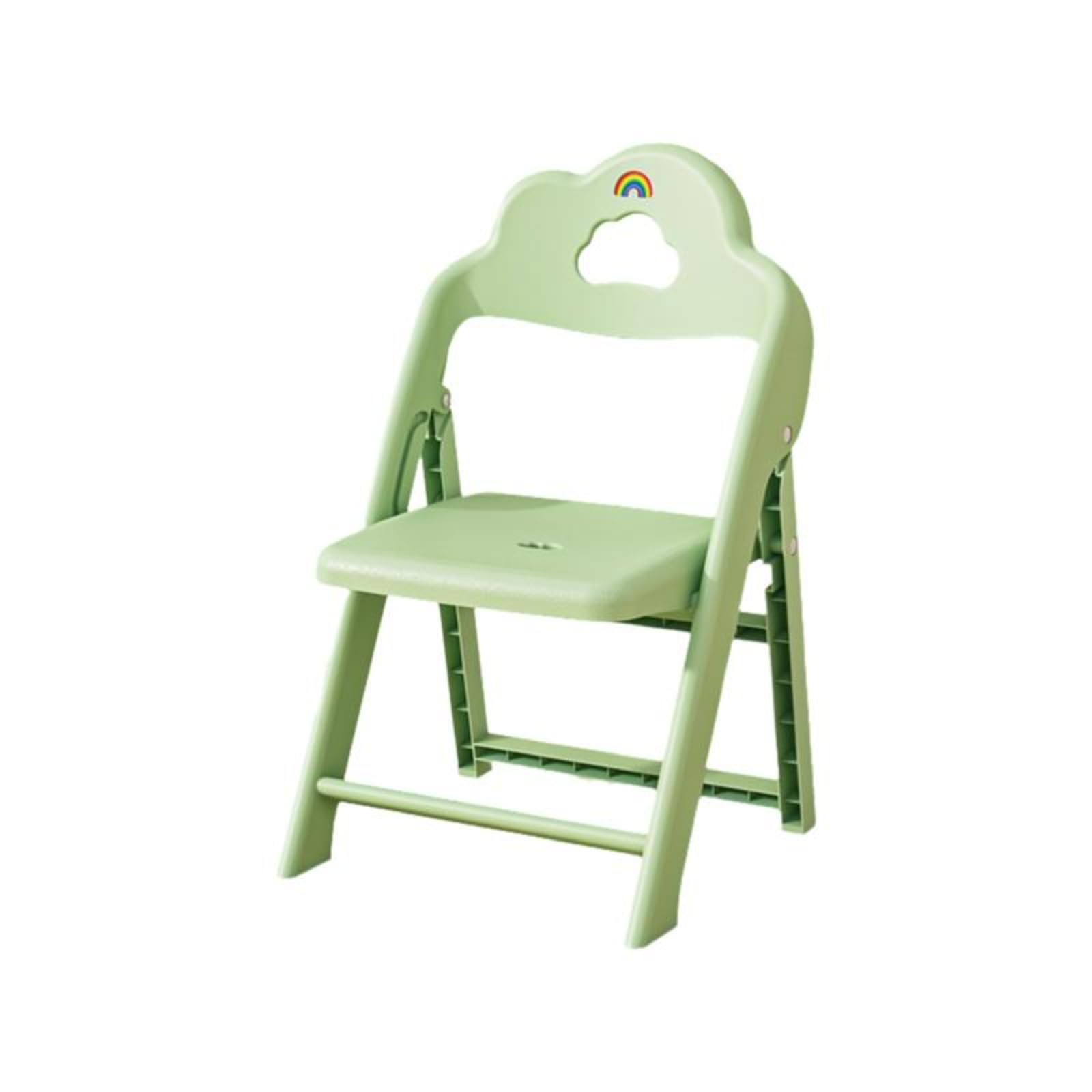 Folding Step Stool, Non-Slip, Portable, Bathroom/Kitchen/Bedroom, Lightweight Chair Matcha Green Small-image-19