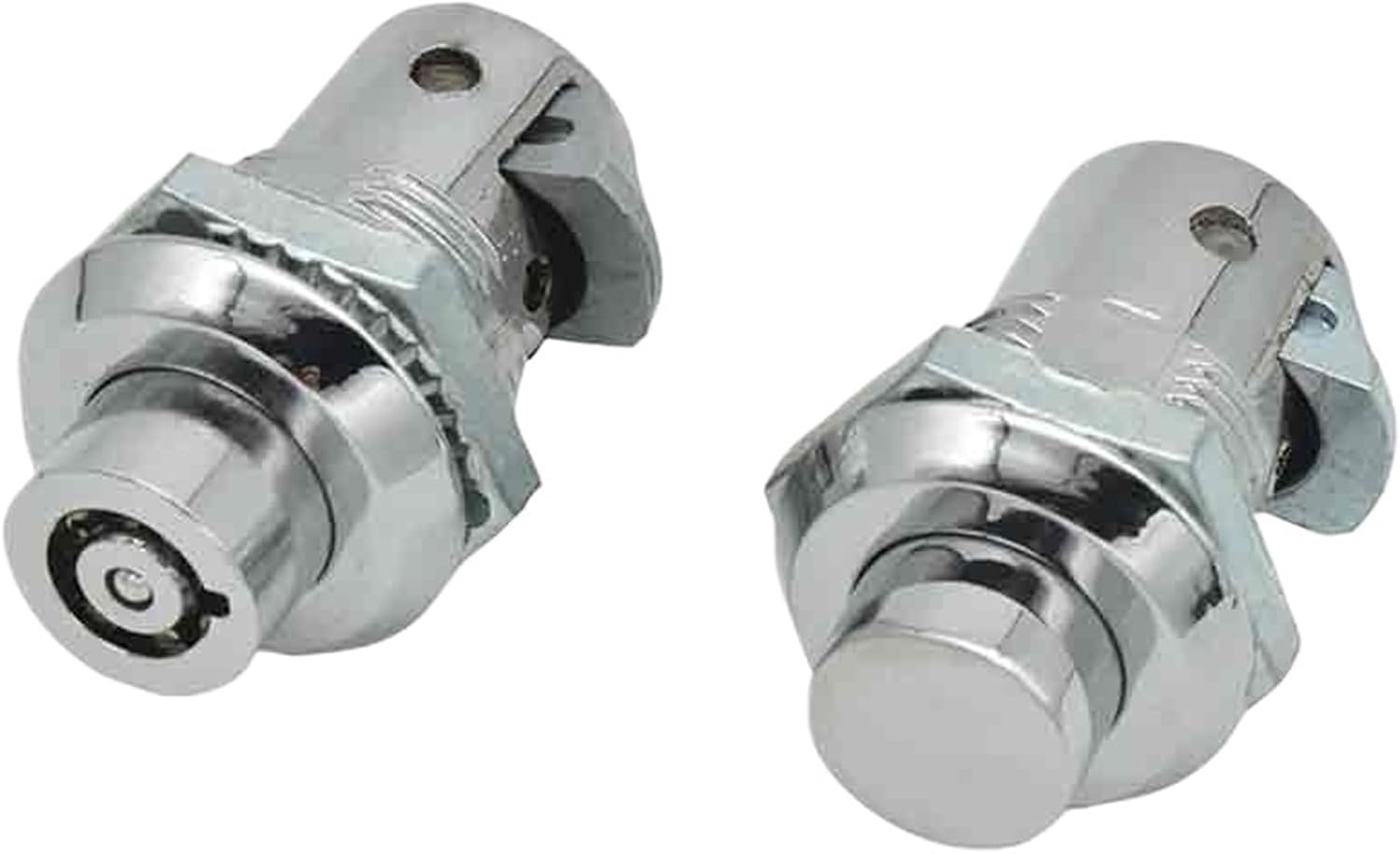 Pushbutton Telescopic Impact Lock, Round Head Press Lock, Cabinet Door Lock, Impact Lock, Electric Cabinet Lock 1Pcs(Without key)