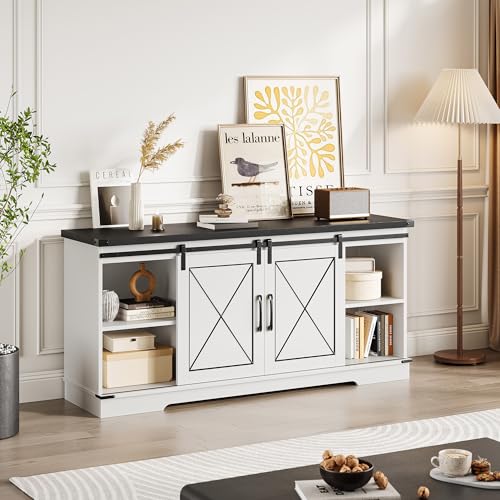 CABIHOME Farmhouse TV Stand and Entertainment Center for TV Up to 65 Inches - image 8