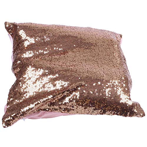 YSBRYD Couleur Paillettes Glitter Coussin Cafe Decor a La des Housses De Coussins (Or)