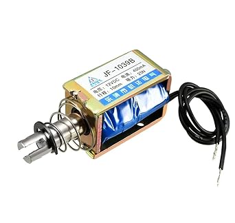 xcluma JF-1039B DC 12V 25N 10mm Stroke Push-Pull Type DC Solenoid Electromagnet Linear Motion