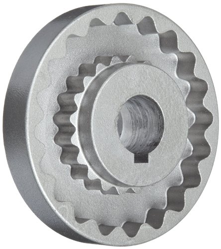 Martin 5S Quadraflex Coupling Flange, Sintered Steel, Metric, 20 mm Bore A, 20 mm Bore B, 82.55 mm OD