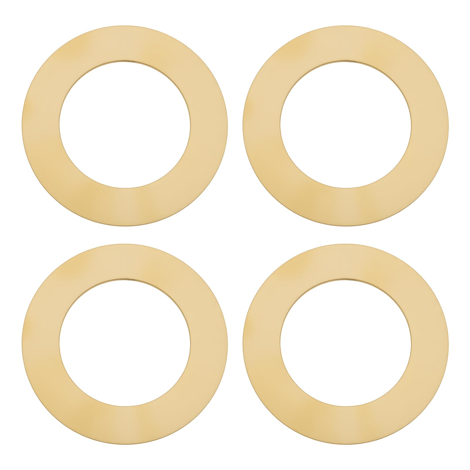 LT Easiyl 4pcs Brass Washer 44mm OD 28mm ID 1mm Thick for Standard BC Lamp Holders
