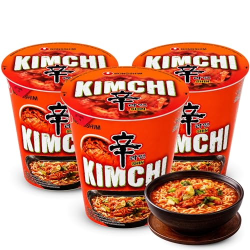 Ramen Picante Nong shin, Fideos Instantáneos Nong Shim Shin Ramyun, Instant Noodle Ramen Corea, Original Coreano, Agrega agua caliente y déjalo reposar durante 3 ó 4 minutos, 3 unidades de 75 g