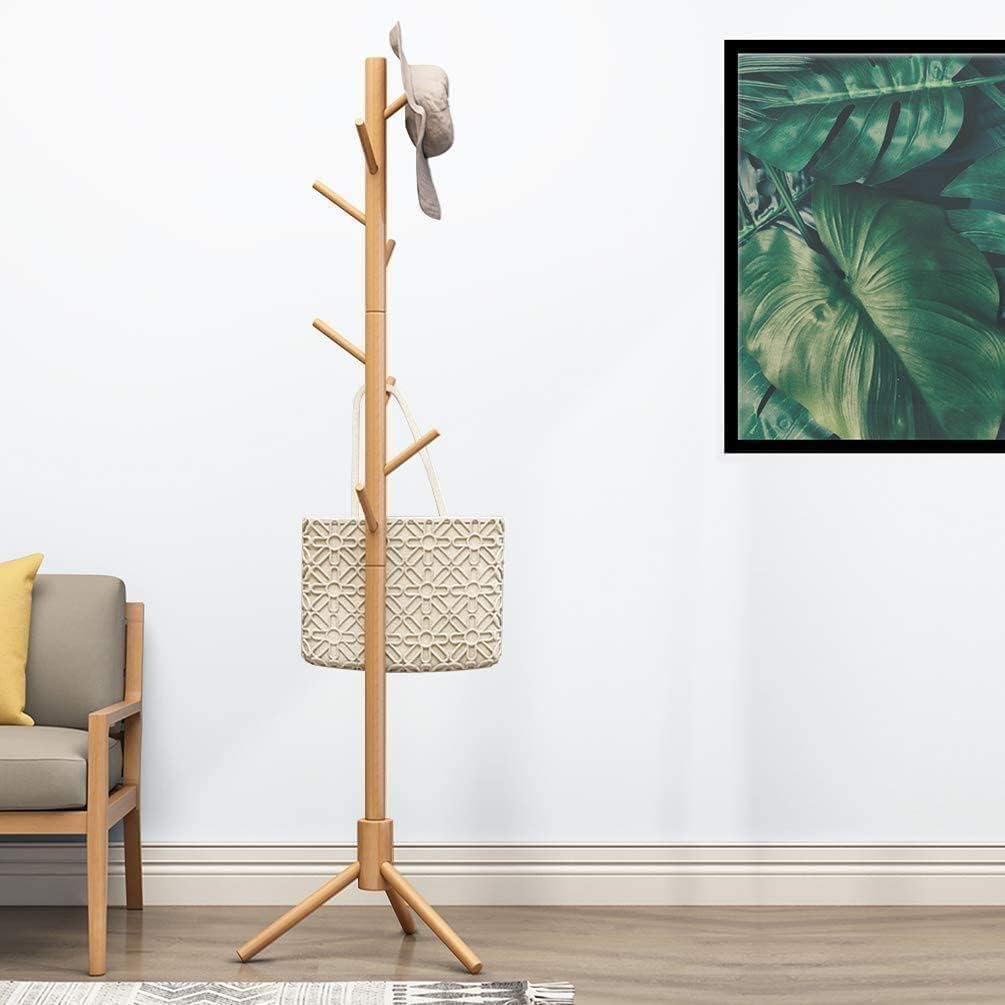 Amazon.co.jp: Probasto ポールハンガー 木製コートハンガー ハンガー