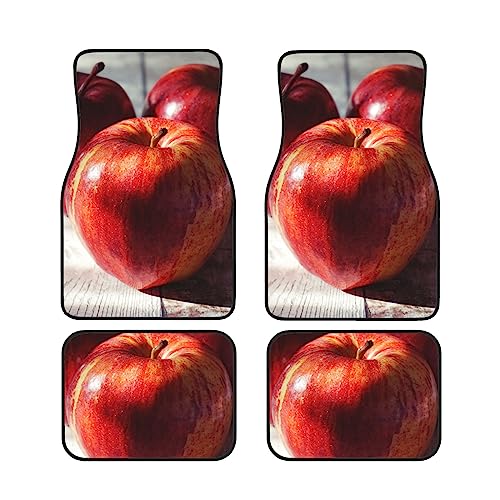 Tapis de sol voiture fruits x4 universels et antidérapants pour habitacle
