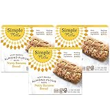 Simple Mills Almond Flour Snack Bars, Nutty Banana Bread - Gluten Free, Made with Organic Coconut...