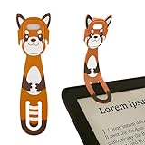 Hoxutym Rechargeable Book Light for Kids at Night – Portable Clip-On LED Light with Dimmable Brightness Ideal for Kids & Adults, Bedtime & Travel–Eye-Caring, Flexible, Gift for Book Lovers,Brown