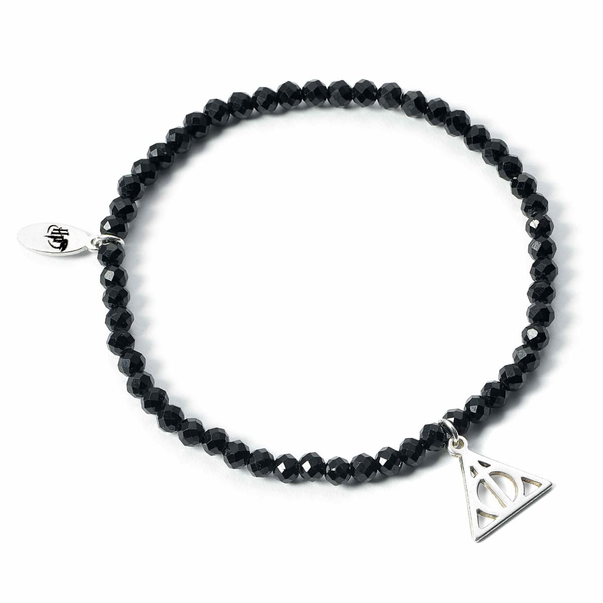 Harry Potter Stone Bracelet With Sterling Silver Charm Deathly Hallows