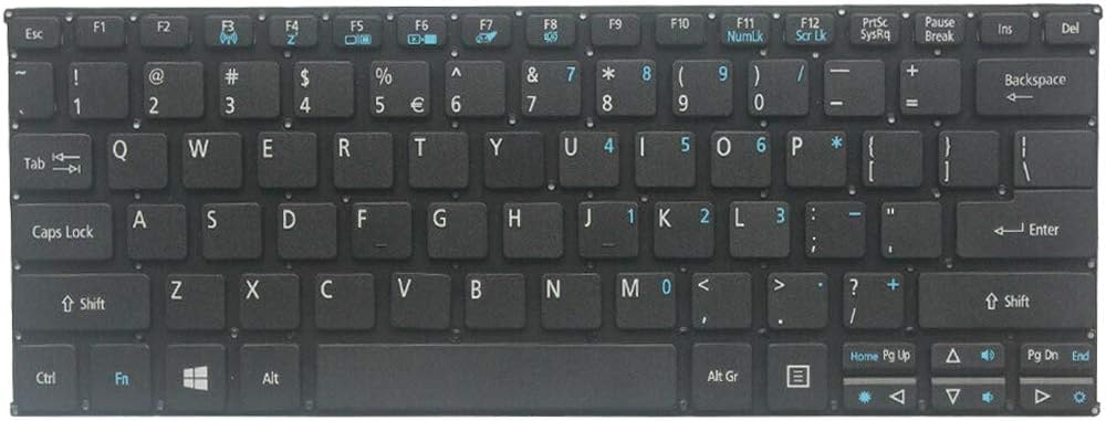 Laptop Replacement Keyboard Fit Acer Aspire Switch 10 SW5-011 SW5-012P SW5-011-18TY US Layout